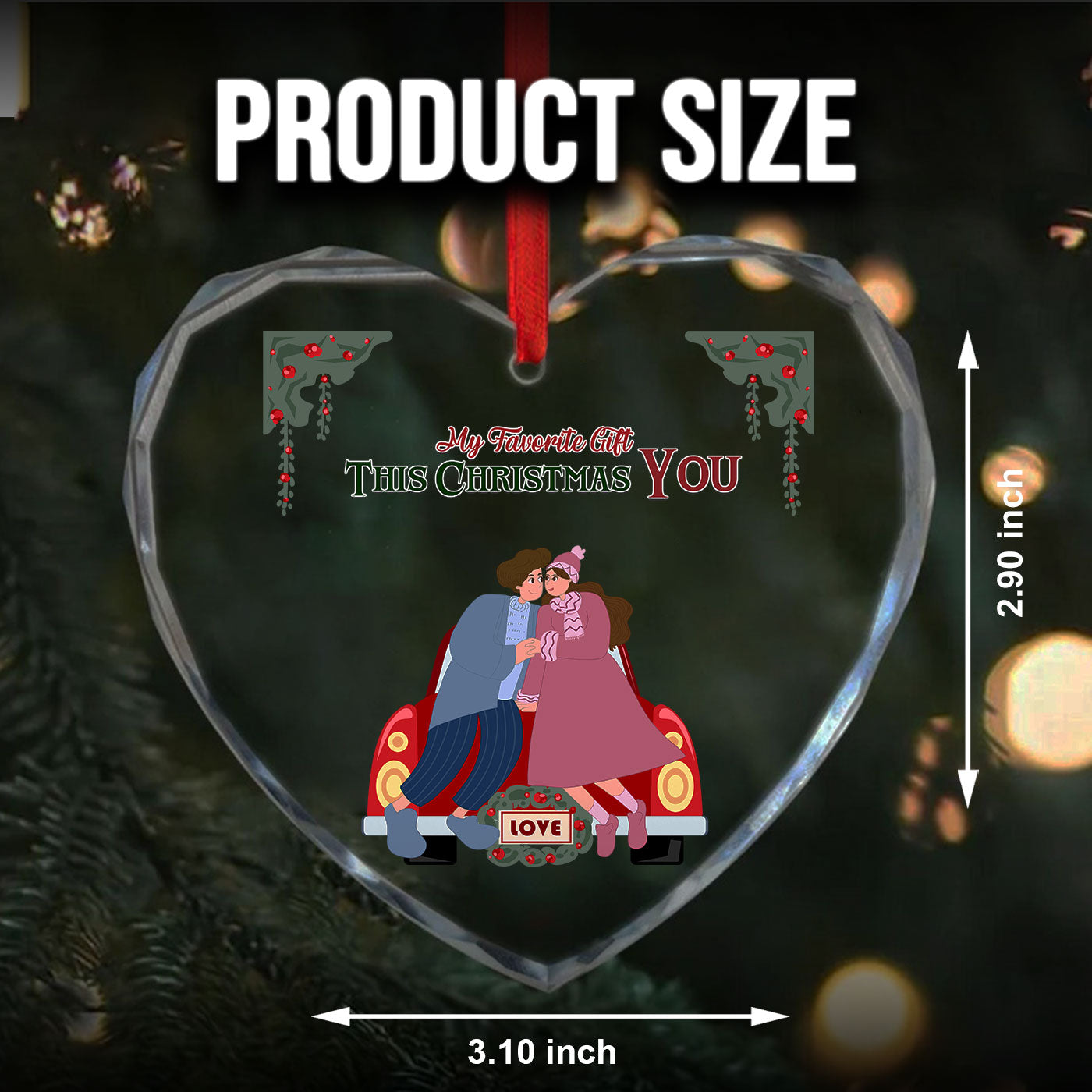 My Favorite Gift This Christmas is You | Glass Ornament